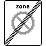 G7a – Fim de zona de paragem e estacionamento proibidos